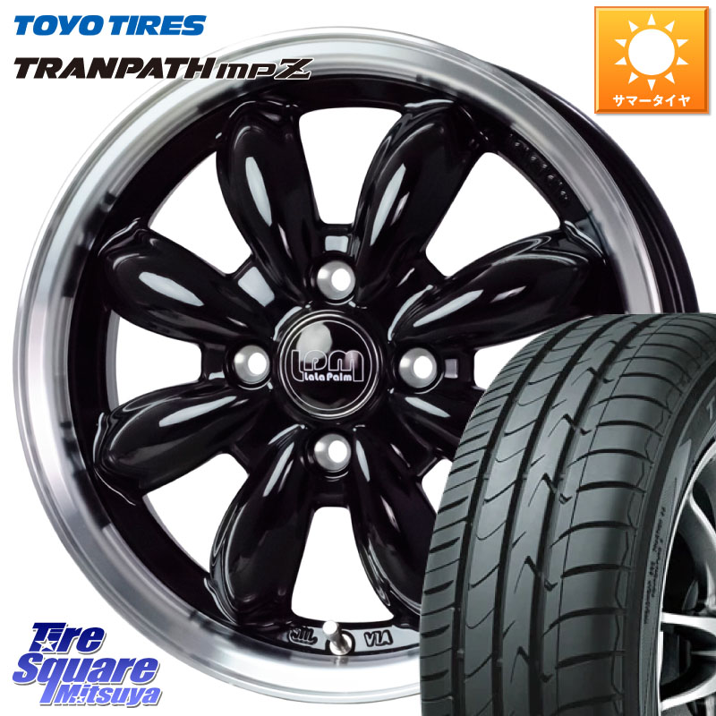 TOYOTIRES トランパス MPZ 在庫● ミニバン TRANPATH サマータイヤ トーヨー 165/70R14HotStuff LaLa Palm CUP2 ララパーム カップ2 BK ホイール 14インチ 14X4.5J 45 4穴 100 Mx27/37/47Sソリオ・MB37SデリカD2 ハスラー MAx6S系ソリオ デリカD:2 D2 Kei ラピュタ ハ｜タイヤスクエアミツヤ