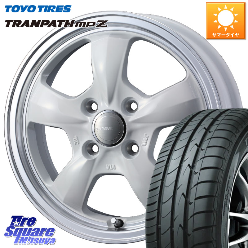 TOYOTIRES トランパス MPZ 在庫● ミニバン TRANPATH サマータイヤ トーヨー 165/70R14WEDS 41118 GYRAFT 5S グラフト ホワイト ホイール 14インチ 14X4.5J 45 4穴 100 Mx27/37/47Sソリオ・MB37SデリカD2 ハスラー MAx6S系ソリオ デリカD:2 D2 Kei ラピュタ ハスラー|タイヤスクエアミツヤ
