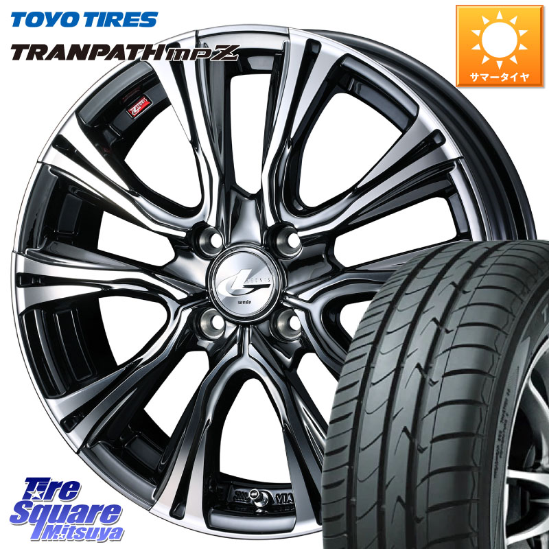 WEDS 41221 LEONIS VR BMCMC ウェッズ レオニス ホイール 16インチ 16 X 5.0J +45 4穴 100 TOYOTIRES トランパス MPZ 在庫● ミニバン TRANPATH サマータイヤ トーヨー 175/60R16