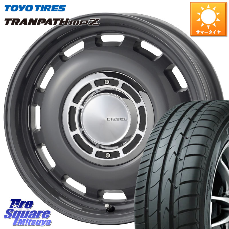TOYOTIRES トランパス MPZ 在庫● ミニバン TRANPATH サマータイヤ トーヨー 165/70R14コスミック クロスブラッド DIESEL ディーゼル ホイール 14インチ 14X5.0J 35 4穴 100｜タイヤスクエアミツヤ