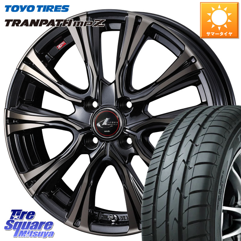 WEDS 41222 LEONIS VR ウェッズ レオニス ホイール 16インチ 16 X 5.0J +45 4穴 100 TOYOTIRES トランパス MPZ 在庫● ミニバン TRANPATH サマータイヤ トーヨー 175/60R16
