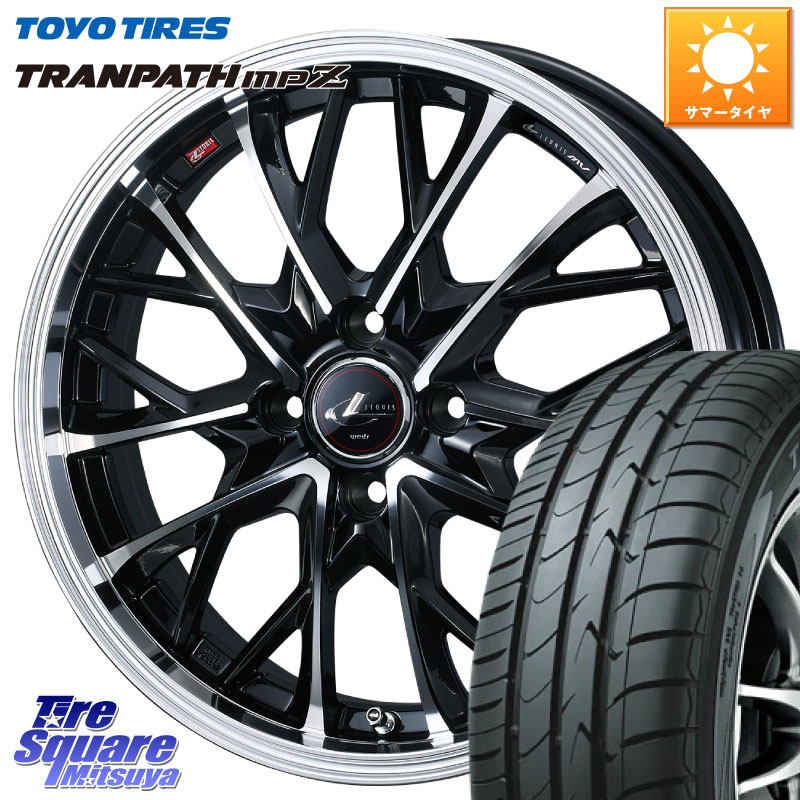 WEDS LEONIS MV レオニス MV ホイール 16インチ 16 X 6.0J +42 4穴 100 TOYOTIRES トランパス MPZ 在庫● ミニバン TRANPATH サマータイヤ トーヨー 175/60R16 アクア クロスビー