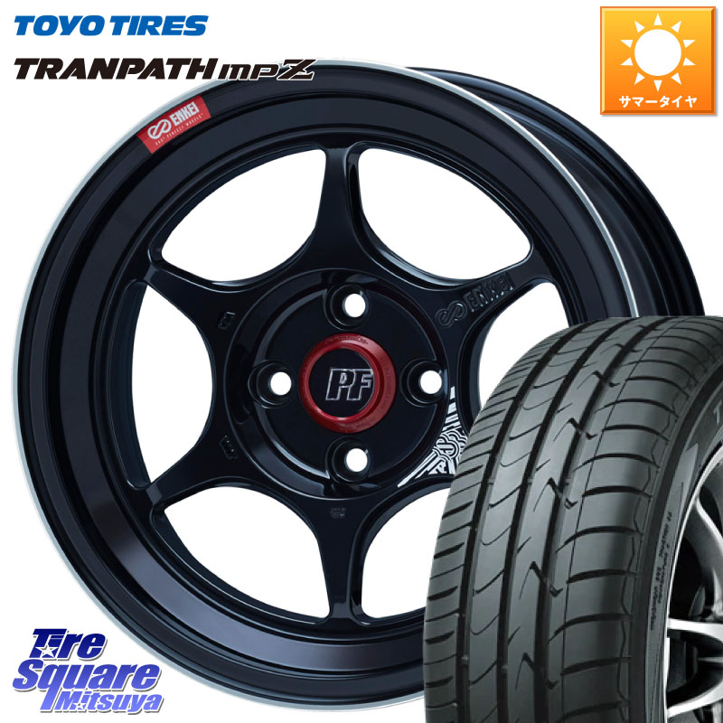 TOYOTIRES トランパス MPZ 在庫● ミニバン TRANPATH サマータイヤ トーヨー 175/60R16ENKEI エンケイ PerformanceLine PF06 BK ホイール 16インチ 16X6.5J 45 4穴 100 アクア|タイヤスクエアミツヤ