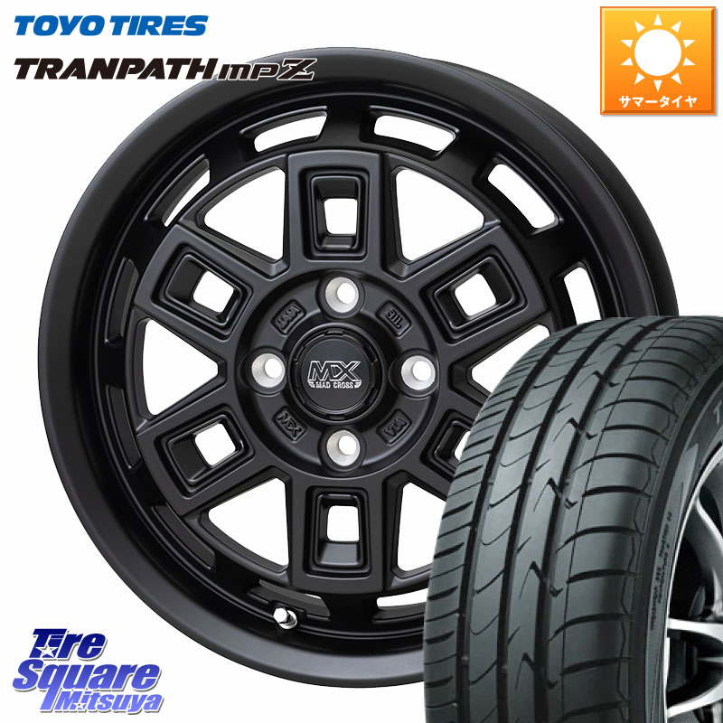 HotStuff MAD CROSS AEVER マッドクロス アイヴァー ホイール 14インチ 14 X 5.0J +35 4穴 100 TOYOTIRES トランパス MPZ 在庫● ミニバン TRANPATH サマータイヤ トーヨー 165/70R14 44,016円