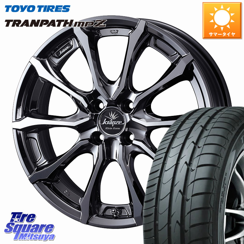 WEDS Kranze Versam 030EVO ホイール 16インチ クレンツェ ヴェルサム 16 X 5.5J +45 4穴 100 TOYOTIRES トランパス MPZ 在庫● ミニバン TRANPATH サマータイヤ トーヨー 175/60R16 クロスビー