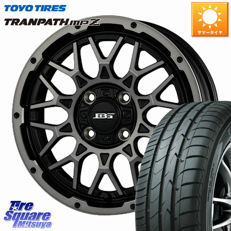 KOSEI BOTTOMGARCIA SHADOWBAHT ホイール 14インチ 14 X 4.5J +45 4穴 100 TOYOTIRES トランパス MPZ 在庫● ミニバン TRANPATH サマータイヤ トーヨー 165/70R14 Mx27/37/47Sソリオ・デリカD2 ハスラー MAx6S系ソリオ