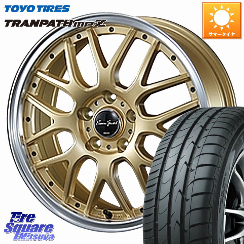 BLEST EuroSport Type815 ホイール 16インチ 16 X 6.0J +43 5穴 100 TOYOTIRES トランパス MPZ 在庫● ミニバン TRANPATH サマータイヤ トーヨー 175/60R16