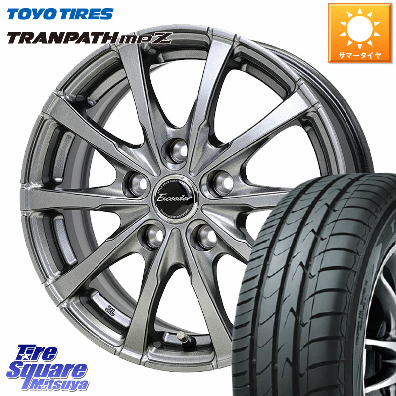 TOYOTIRES トランパス MPZ 在庫● ミニバン TRANPATH サマータイヤ トーヨー 175/60R16HotStuff Exceeder E08 ホイール 16インチ エクシーダ 16X6.0J 40 5穴 100 トレジア ラクティス｜タイヤスクエアミツヤ 51,582円