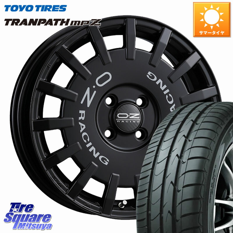 OZ Rally Racing ラリーレーシング ホイール 16インチ 16 X 6.5J +45 4穴 100 TOYOTIRES トランパス MPZ 在庫● ミニバン TRANPATH サマータイヤ トーヨー 175/60R16 アクア