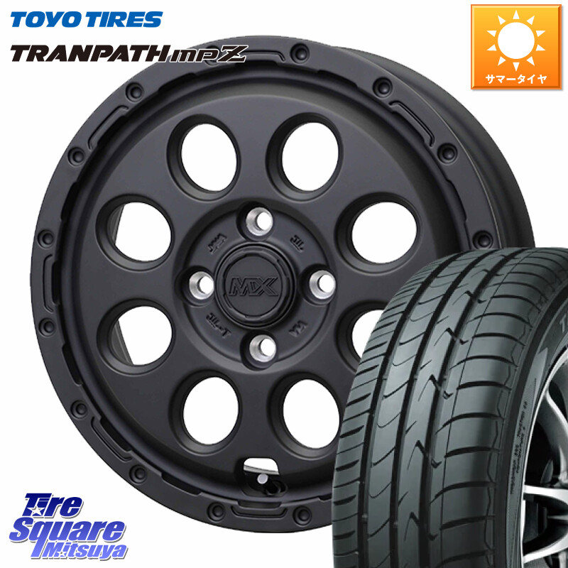TOYOTIRES トランパス MPZ 在庫● ミニバン TRANPATH サマータイヤ トーヨー 165/70R14HotStuff MAD CROSS RECON マッドクロス リーコン ホイール 14インチ 14X5.0J 35 4穴 100 パッソ|タイヤスクエアミツヤ
