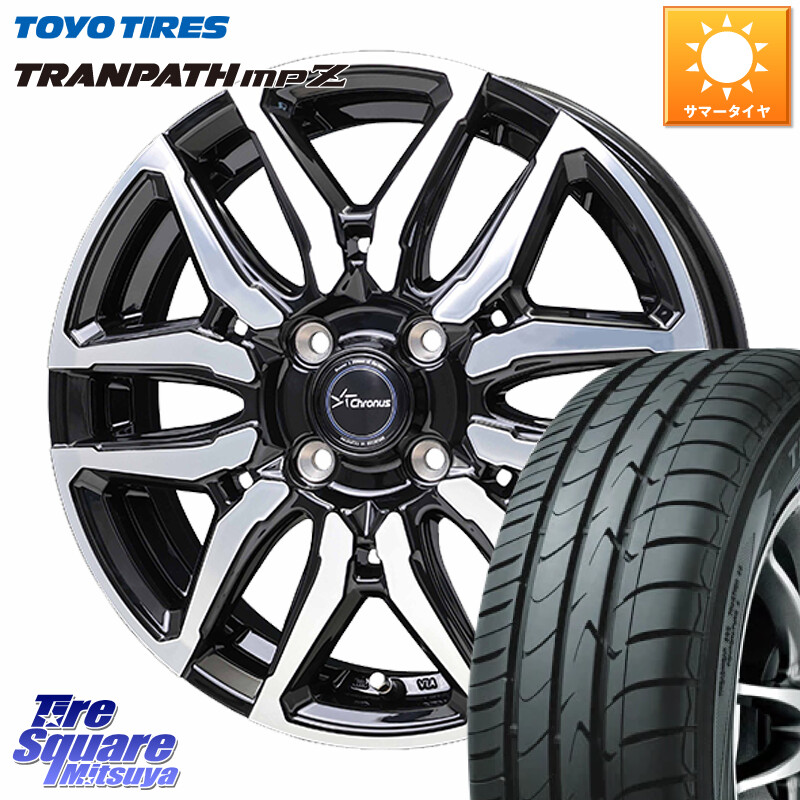 TOYOTIRES トランパス MPZ 在庫● ミニバン TRANPATH サマータイヤ トーヨー 175/60R16HotStuff Chronus CH-114 CH114 クロノス ホイール 16インチ 16X6.0J 45 4穴 100 クロスビー ラクティス アクア イグニス|タイヤスクエアミツヤ