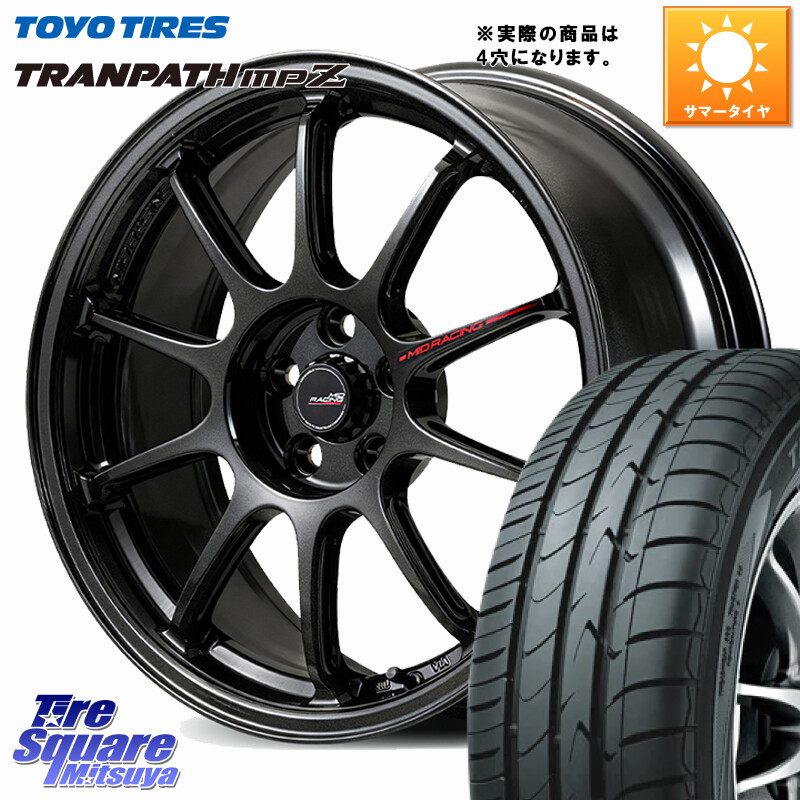 TOYOTIRES トランパス MPZ 在庫● ミニバン TRANPATH サマータイヤ トーヨー 175/60R16MANARAY MID RACING R10 EVO ホイール 16インチ レーシング◇参考画像 16X6.5J 45 4穴 100 アクア｜タイヤスクエアミツヤ