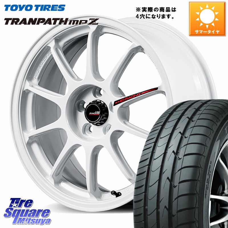 TOYOTIRES トランパス MPZ 在庫● ミニバン TRANPATH サマータイヤ トーヨー 175/60R16MANARAY MID RACING R10 EVO ホイール 16インチ レーシング◇参考画像 16X6.5J 45 4穴 100 アクア｜タイヤスクエアミツヤ