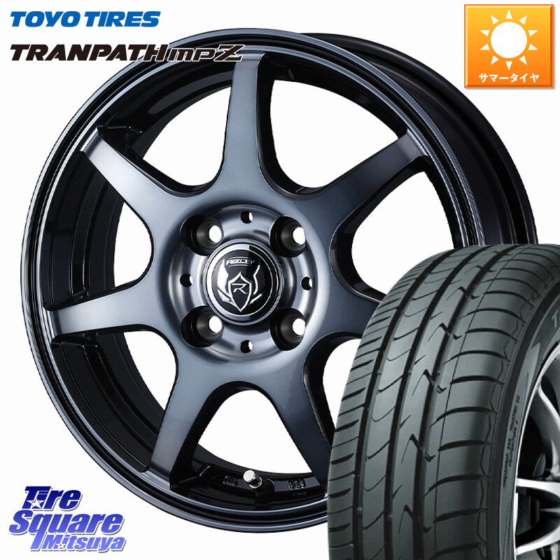 TOYOTIRES トランパス MPZ 在庫● ミニバン TRANPATH サマータイヤ トーヨー 165/70R14WEDS RIZLEY KW ホイール 14インチ ライツレー 14X5.0J 39 4穴 100 アクア パッソ｜タイヤスクエアミツヤ