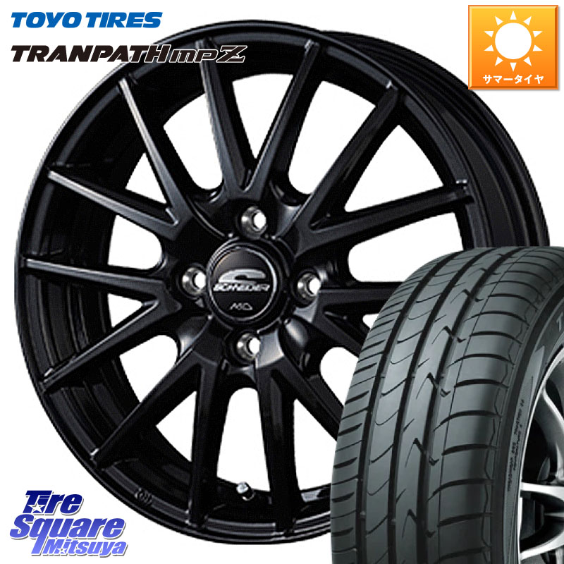 MANARAY MID SCHNEIDER SQ27 ブラック ホイール 14インチ 14 X 4.5J +45 4穴 100 TOYOTIRES トランパス MPZ 在庫● ミニバン TRANPATH サマータイヤ トーヨー 165/70R14 Mx27/37/47Sソリオ・デリカD2 ハスラー MAx6S系ソリオ