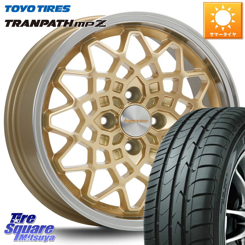 TOYOTIRES トランパス MPZ 在庫● ミニバン TRANPATH サマータイヤ トーヨー 165/70R14MLJ hyperion CALMA ハイペリオン カルマ 14X5.0J 45 4穴 100 Mx27/37/47Sソリオ・MB37SデリカD2 MAx6S系ソリオ デリカD:2 D2 ラピュタ ハスラー リフトアップ等カスタム フレアク｜タイヤスクエアミツヤ