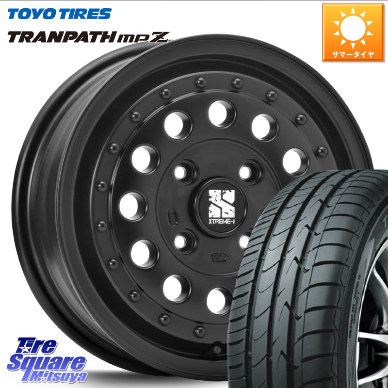 MLJ XTREME-J エクストリーム RUGGED 14インチ 14 X 5.0J +35 4穴 100 TOYOTIRES トランパス MPZ 在庫● ミニバン TRANPATH サマータイヤ トーヨー 165/70R14