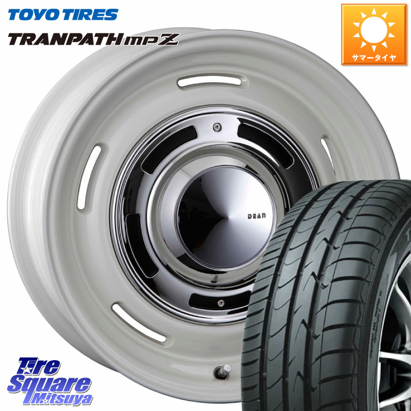 CRIMSON ディーン クロスカントリー ホワイト 14インチ 14 X 4.5J +43 4穴 100 TOYOTIRES トランパス MPZ 在庫● ミニバン TRANPATH サマータイヤ トーヨー 165/70R14 Mx27/37/47Sソリオ・デリカD2 MAx6S系ソリオ