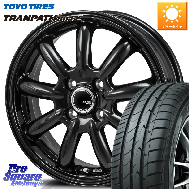 Japan三陽 ZACK JP-209 JP209 ザック ホイール 14 X 4.5J +45 4穴 100 TOYOTIRES トランパス MPZ 在庫● ミニバン TRANPATH サマータイヤ トーヨー 165/70R14 Mx27/37/47Sソリオ・デリカD2 ハスラー MAx6S系ソリオ