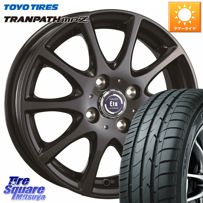 TOYOTIRES トランパス MPZ 在庫● ミニバン TRANPATH サマータイヤ トーヨー 175/60R16阿部商会 ティラード イータ 16X6.0J 42 4穴 100 クロスビー ラクティス アクア｜タイヤスクエアミツヤ