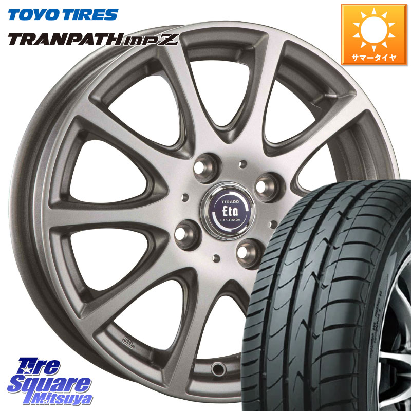 TOYOTIRES トランパス MPZ 在庫● ミニバン TRANPATH サマータイヤ トーヨー 175/60R16阿部商会 ティラード イータ 16X6.0J 42 4穴 100 クロスビー ラクティス アクア｜タイヤスクエアミツヤ