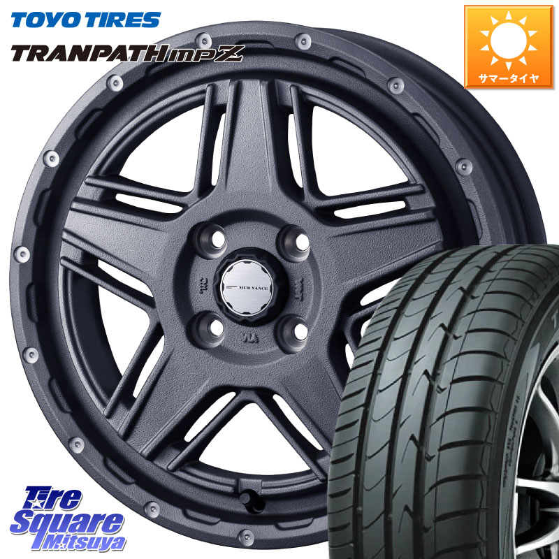 WEDS 40541 マッドヴァンス MUD VANCE 07 14インチ 14 X 4.5J +45 4穴 100 TOYOTIRES トランパス MPZ 在庫● ミニバン TRANPATH サマータイヤ トーヨー 165/70R14 Mx27/37/47Sソリオ・デリカD2 ハスラー MAx6S系ソリオ