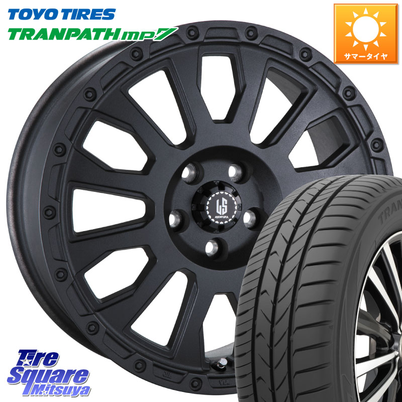 TOYOTIRES トランパス MP7 在庫● トーヨー TRANPATH ミニバン サマータイヤ 235/50R18阿部商会 LA STRADA AVENTURA アヴェンチュラ BK 18インチ 18X8.0J 40 5穴 114.3 30系アルファード/ヴェルファイア 20系アルファード ヴェルファイアハイブリッド ヴェルファイア|タイヤスクエアミツヤ