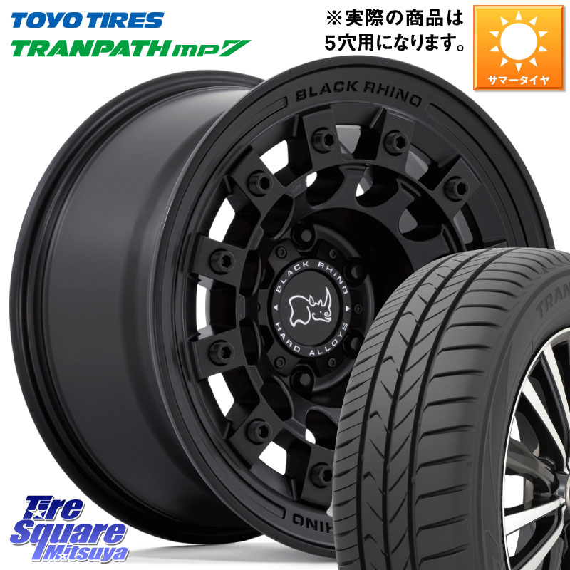 TOYOTIRES トランパス MP7 在庫● トーヨー TRANPATH ミニバン サマータイヤ 215/55R17BLACK RHINO FUJI フジ MB ホイール 17インチ ブラックライノ 17X8.0J 38 5穴 114.3|タイヤスクエアミツヤ
