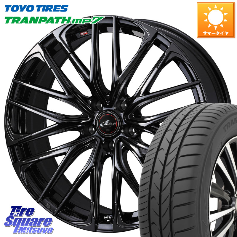 WEDS 40966 レオニス LEONIS SK ホイール 18インチ 18 X 7.0J +47 5穴 114.3 TOYOTIRES トランパス MP7 在庫● トーヨー TRANPATH ミニバン サマータイヤ 225/55R18 ZR-V レヴォーグレイバック SL系フォレスター SK系フォレスター