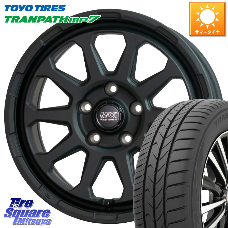 TOYOTIRES トランパス MP7 在庫● トーヨー TRANPATH ミニバン サマータイヤ 215/65R16HotStuff マッドクロス レンジャー ブラック 5H ホイール 16インチ 16X7.0J 38 5穴 114.3 カローラクロス 20系アルファード エルグランド 日産 エクストレイル X-TRAIL 日産 ヴェル｜タイヤスクエアミツヤ