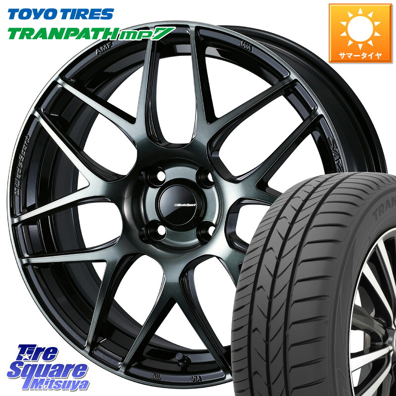 TOYOTIRES トランパス MP7 在庫● トーヨー TRANPATH ミニバン サマータイヤ 185/65R15WEDS WedsSport SA-27R SA27R ウェッズ スポーツ ホイール 15インチ 15X6.0J 38 4穴 100 アクアクロスオーバー FITクロスター イスト ist カローラフィールダー｜タイヤスクエアミツヤ
