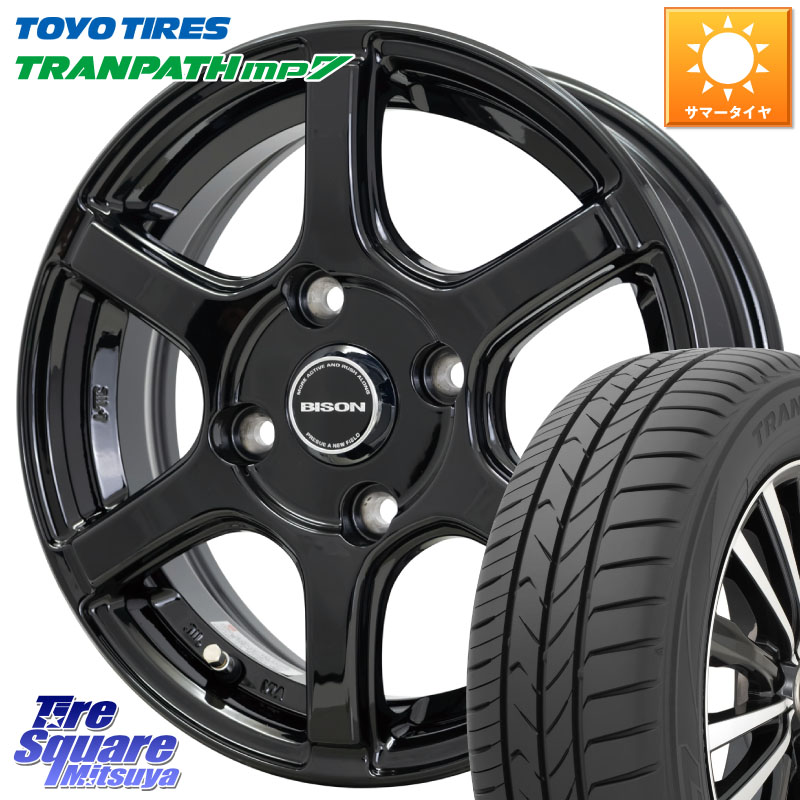 HotStuff BISON BN-04 BN04 バイソン ホイール 14インチ 14 X 5.0J +38 4穴 100 TOYOTIRES トランパス MP7 在庫● トーヨー TRANPATH ミニバン サマータイヤ 165/65R14 M900系タンク・ルーミー 700系パッソ ダイハツ トールM900S・M910S スバル ジャスティM900F・M910F