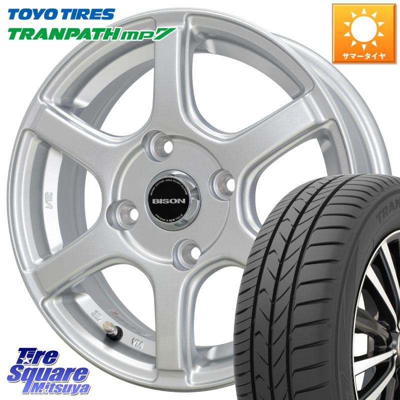 HotStuff BISON BN-04 BN04 バイソン ホイール 14インチ 14 X 5.0J +38 4穴 100 TOYOTIRES トランパス MP7 在庫● トーヨー TRANPATH ミニバン サマータイヤ 165/65R14 M900系タンク・ルーミー 700系パッソ ダイハツ トールM900S・M910S スバル ジャスティM900F・M910F