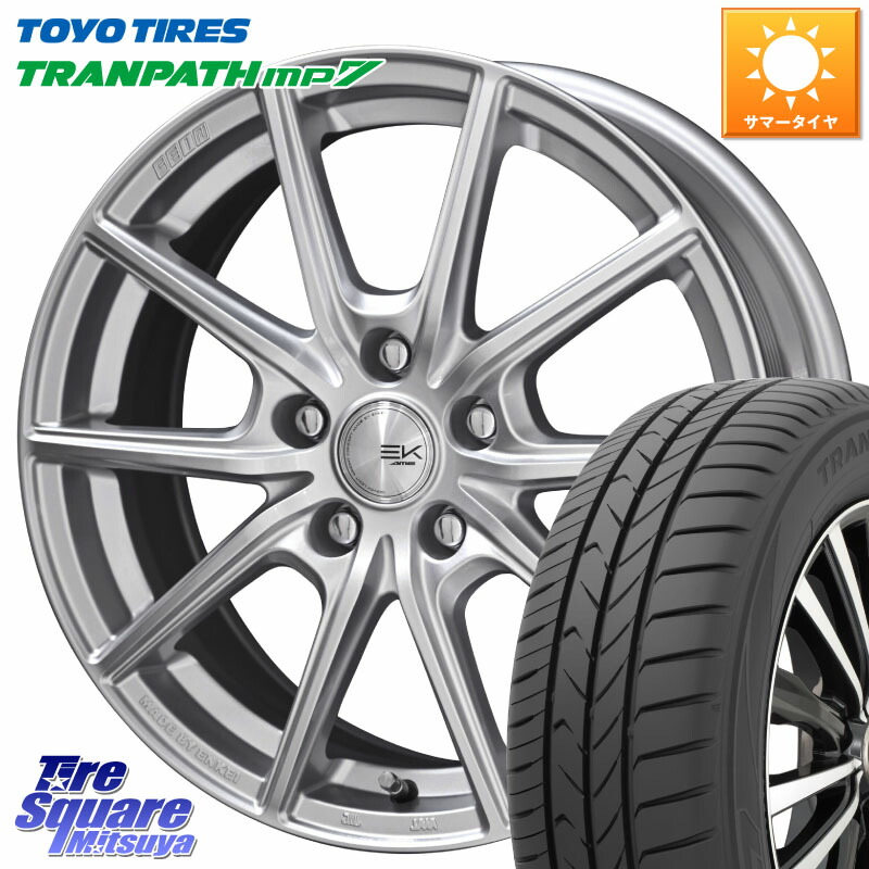TOYOTIRES トランパス MP7 在庫● トーヨー TRANPATH ミニバン サマータイヤ 185/60R15KYOHO SEIN EK ザインEK ホイール 15インチ 15X6.0J 45 5穴 100 170系シエンタ|タイヤスクエアミツヤ