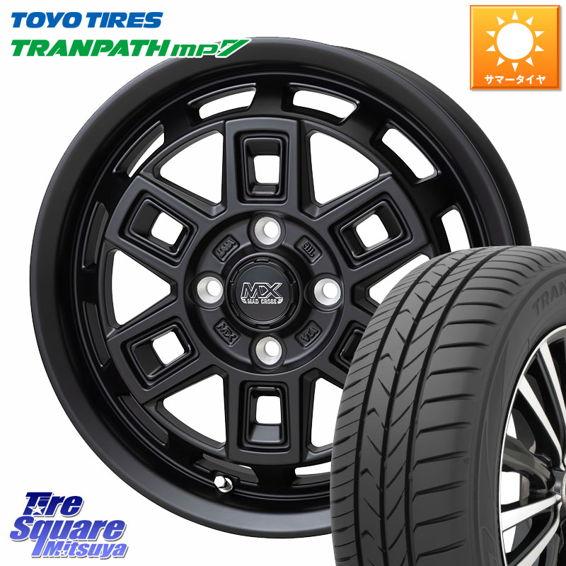 TOYOTIRES トランパス MP7 在庫● トーヨー TRANPATH ミニバン サマータイヤ 165/65R15HotStuff MAD CROSS AEVER マッドクロス アイヴァー ホイール 15インチ 15X4.5J 45 4穴 100 ダイハツTAFT Mx27/37/47Sソリオ・MB37SデリカD2 MAx6S系ソリオ デリカ ミニ DELICA MIN|タイヤスクエアミツヤ