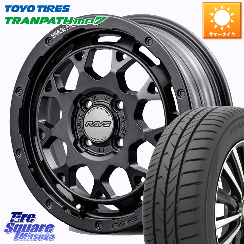 TOYOTIRES トランパス MP7 在庫● トーヨー TRANPATH ミニバン サマータイヤ 165/60R15RAYS 【欠品次回~1月】 TEAM DAYTONA M9+ Spec M ホイール 15インチ 15X5.0J 47 4穴 100|タイヤスクエアミツヤ