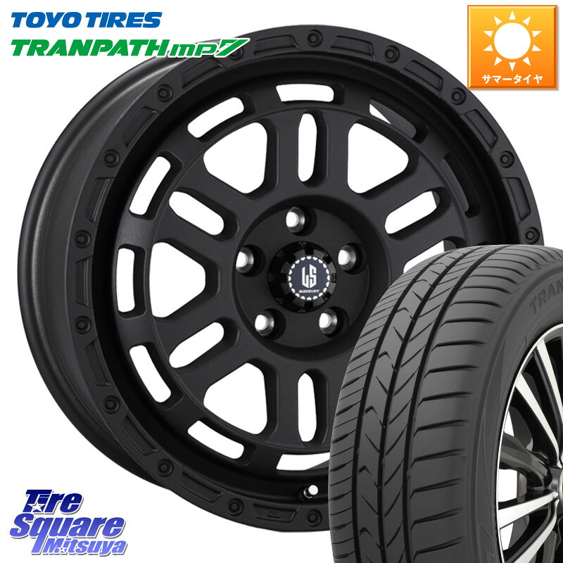 阿部商会 LA STRADA DISCOVER ホイール 18インチ 18 X 8.0J +40 5穴 114.3 TOYOTIRES トランパス MP7 在庫● トーヨー TRANPATH ミニバン サマータイヤ 225/55R18 デリカD:5