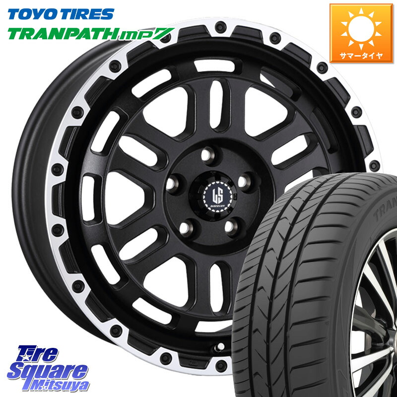 TOYOTIRES トランパス MP7 在庫● トーヨー TRANPATH ミニバン サマータイヤ 215/45R18阿部商会 LA STRADA DISCOVER ホイール 18インチ 18X8.0J 40 5穴 114.3 プリウスアルファ シビック インサイト｜タイヤスクエアミツヤ