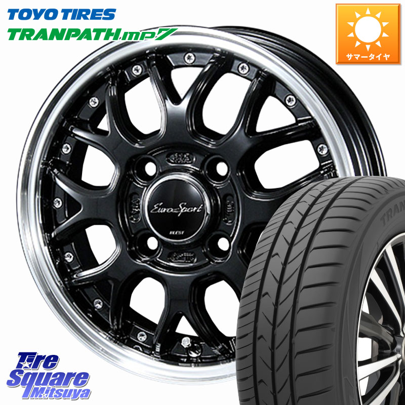 BLEST EuroSport Type815 軽自動車専用 ホイール 14インチ 14 X 4.5J +45 4穴 100 TOYOTIRES トランパス MP7 在庫● トーヨー TRANPATH ミニバン サマータイヤ 165/65R14 デリカミニ4WD キャスト[アクティバ] ハスラー ピクシスジョイ[Cグレード] ハイゼット アゲトラCu