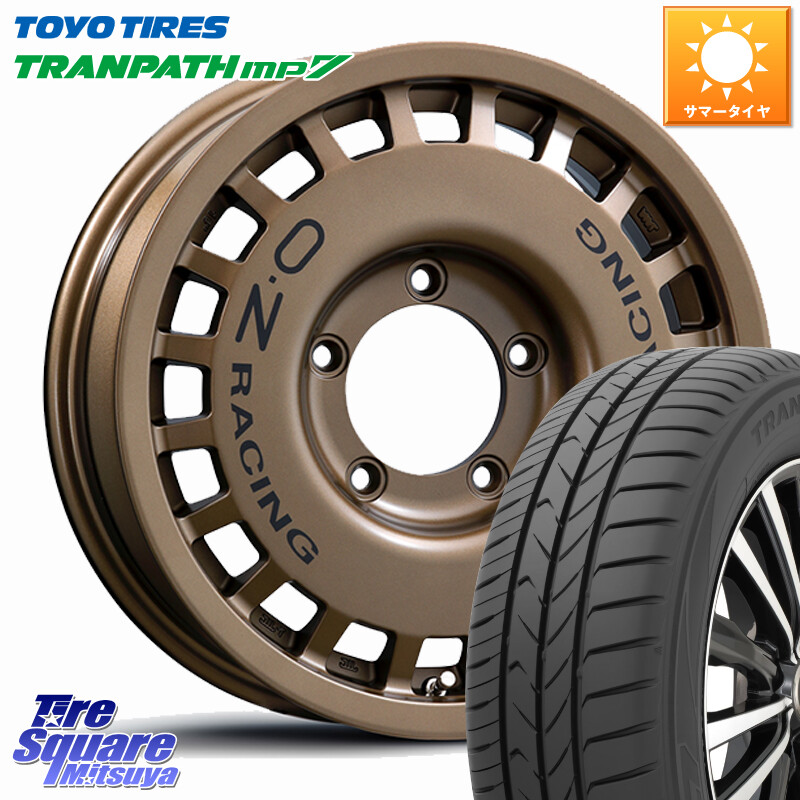 TOYOTIRES トランパス MP7 在庫● トーヨー TRANPATH ミニバン サマータイヤ 215/65R16OZ Rally Racing 4x4 ラリーレーシング ジムニー用 ホイール 16インチ 16X5.5J 20 5穴 139.7 ジムニー専用(要オーバーフェンダー等) AZオフロード カスタムサイズ｜タイヤスクエアミツヤ 114,955円
