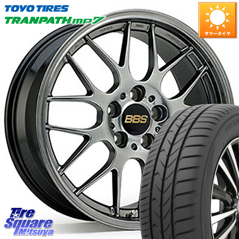 TOYOTIRES トランパス MP7 在庫● トーヨー TRANPATH ミニバン サマータイヤ 215/45R18BBS RG-R 鍛造1ピース ホイール 18インチ 18X8.0J 40 5穴 114.3 プリウスアルファ シビック インサイト|タイヤスクエアミツヤ