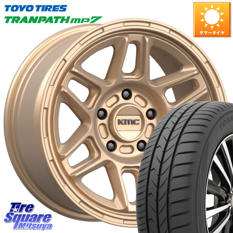 TOYOTIRES トランパス MP7 在庫● トーヨー TRANPATH ミニバン サマータイヤ 225/60R17KMC KM716 NOMAD ホイール 17インチ 専用Nut別売 17X8.0J 38 5穴 114.3 エクリプスクロス|タイヤスクエアミツヤ