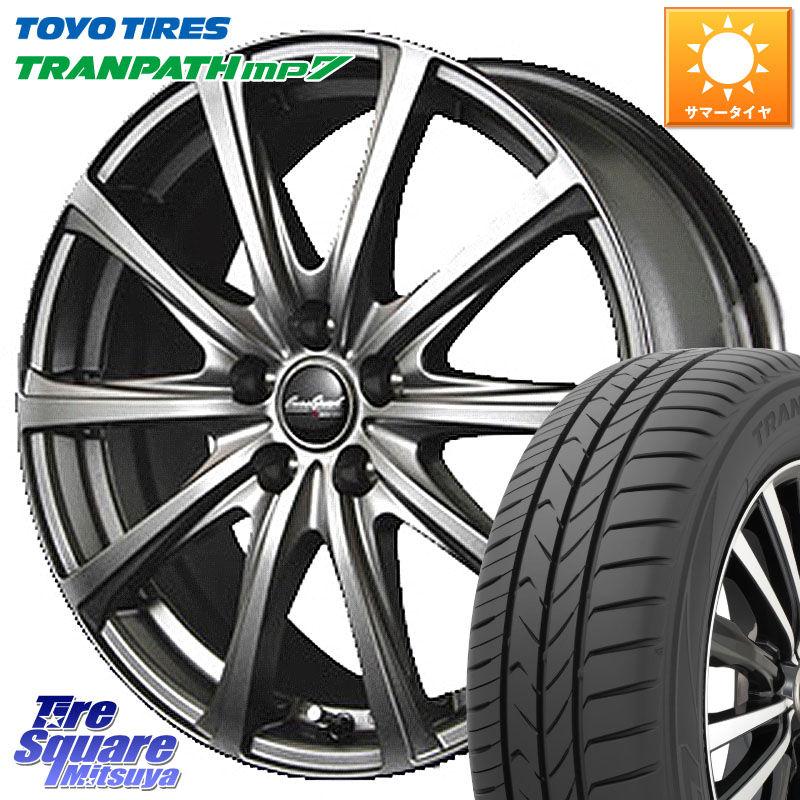 TOYOTIRES トランパス MP7 在庫● トーヨー TRANPATH ミニバン サマータイヤ 215/65R16MANARAY MID EuroSpeed ユーロスピード V25 ホイール 16インチ 16X6.5J 48 5穴 114.3 C-HR カローラクロス E52エルグランド RV系ヴェゼル RC系オデッセイ後期 エスティマハイブリッ|タイヤスクエアミツヤ