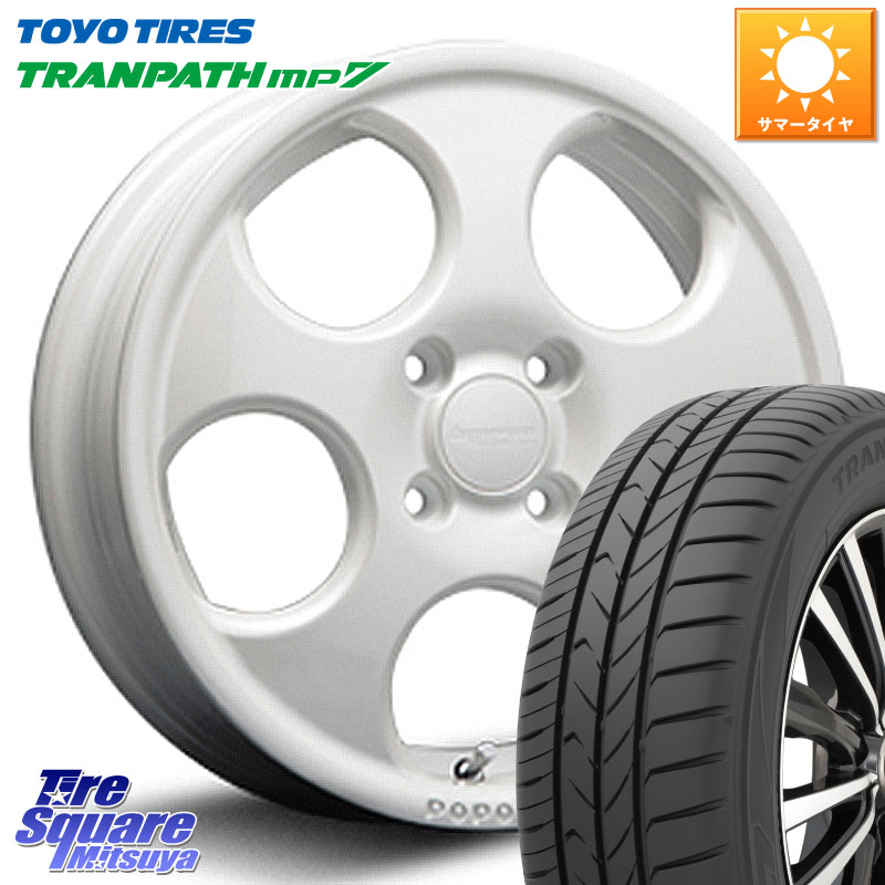 TOYOTIRES トランパス MP7 在庫● トーヨー TRANPATH ミニバン サマータイヤ 165/65R15MLJ hyperion POPORO ポポロ ホイール 15インチ 15X4.5J 45 4穴 100 ダイハツTAFT Mx27/37/47Sソリオ・MB37SデリカD2 MAx6S系ソリオ デリカ ミニ DELICA MINI デリカD:2 D2 シボレ｜タイヤスクエアミツヤ 55,986円