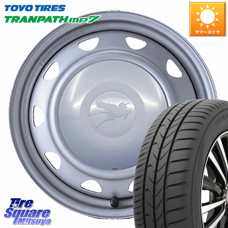 TOYOTIRES トランパス MP7 在庫● トーヨー TRANPATH ミニバン サマータイヤ 165/65R14WEDS キャロウィン PC-553 スチールホイール 14インチ 14X5.5J 40 4穴 100 M900系タンク/ルーミー 700系パッソ ダイハツ トールM900S・M910S ジャスティ(M900/910F) ブーン BOON|タイヤスクエアミツヤ