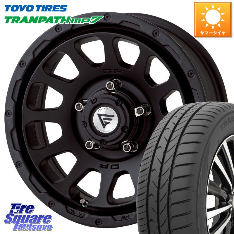 TOYOTIRES トランパス MP7 在庫● トーヨー TRANPATH ミニバン サマータイヤ 215/65R16DELTA FORCE デルタフォース オーバル シエラ専用 インセット-5 16インチ 16X6.0J 0 5穴 139.7 ジムニー専用(要オーバーフェンダー等) ジムニ&minus;シエラ/ノマド(カスタム) AZオフロ｜タイヤスクエアミツヤ
