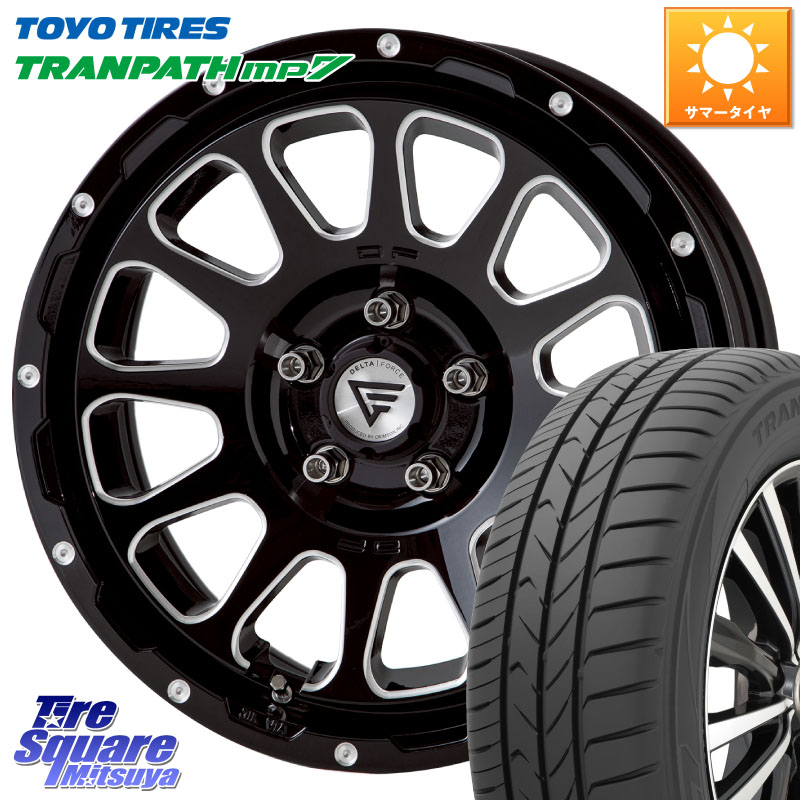 TOYOTIRES トランパス MP7 在庫● トーヨー TRANPATH ミニバン サマータイヤ 215/60R17DELTA FORCE デルタフォース オーバル 7J ホイール 17インチ 17X7.0J 32 5穴 114.3 20系アルファード ヴェルファイア|タイヤスクエアミツヤ