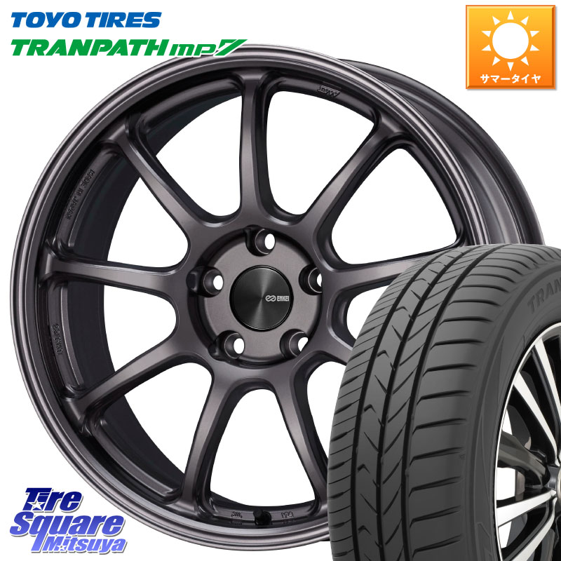 ENKEI PerformanceLine PF09 ホイール 4本 18インチ 18 X 8.0J +45 5穴 114.3 TOYOTIRES トランパス MP7 在庫● トーヨー TRANPATH ミニバン サマータイヤ 225/55R18 デリカD:5 SL系フォレスター