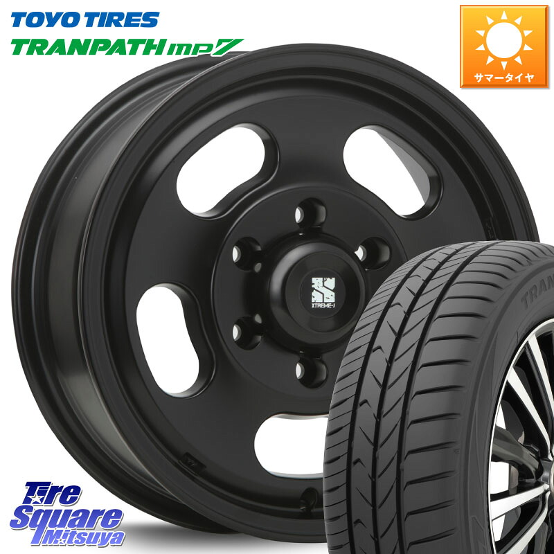 TOYOTIRES トランパス MP7 在庫● トーヨー TRANPATH ミニバン サマータイヤ 215/65R16MLJ XTREME-J D SLOT D-SLOT Dスロット サテンブラック ホイール 16インチ 16X6.5J 25 6穴 139.7|タイヤスクエアミツヤ