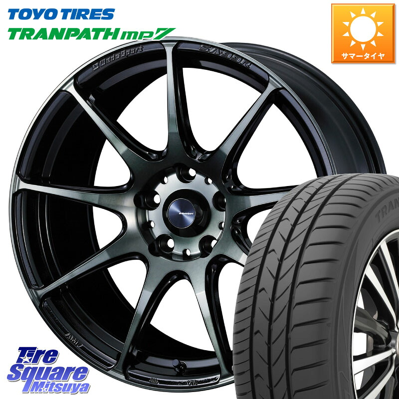 WEDS ウェッズ スポーツ SA99R SA-99R WBC 18インチ 18 X 8.0J +42 5穴 114.3 TOYOTIRES トランパス MP7 在庫● トーヨー TRANPATH ミニバン サマータイヤ 225/55R18 デリカD:5 SL系フォレスター